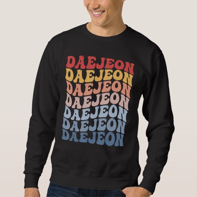 Moletom Daejeon City Groovy Retro (Frente)