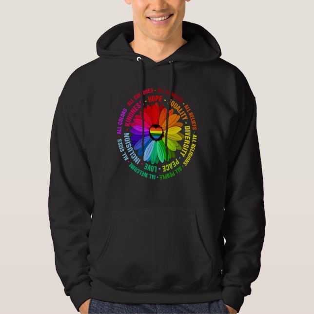Moletom Daisy Kindness Paz Igualdade Amor Inclusão Esperan (Frente)
