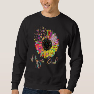 Moletom Daisy Peace Sign Love Hippie Soul Flower 60s 70s