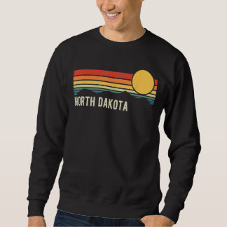 Moletom Dakota do Norte EUA Retro Sunset Style Design