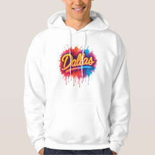 Moletom Dallas Neon Street Art Splash - Cidade Vibrante Re