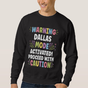 Moletom DALLAS Personalizado Nome Personalizado Funny Cute