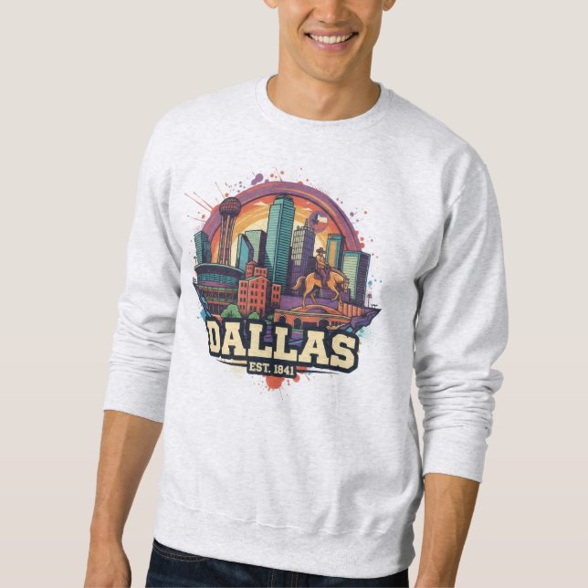 Moletom Dallas Texas T-Shirt | Orgulho da Cidade do Estado (Frente)