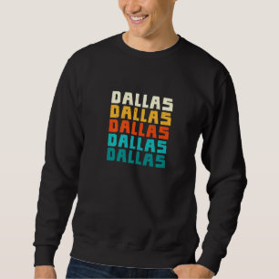 Moletom Dallas Texas Vintage Tx Coleção de Retro Americana