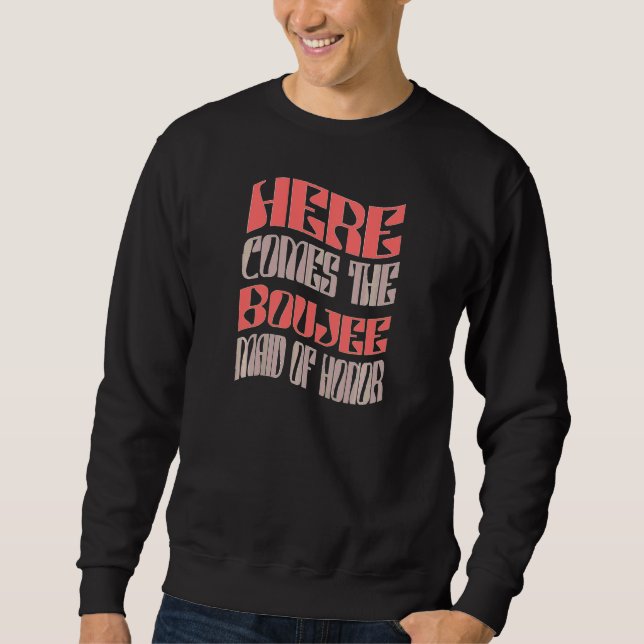 Moletom Damas de Honra Boujee Retro Conjunto Bachel (Frente)