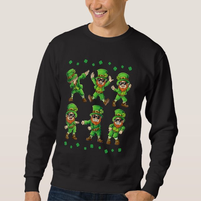 Moletom Dançando Leprechauns Dias de São Patrícios Meninas (Frente)