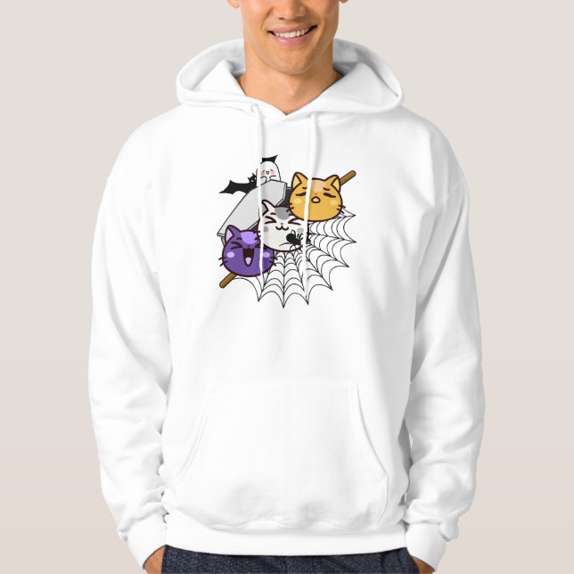 Moletom Dango de Gato Assustador - Estaca Japonesa Kawaii  (Frente)
