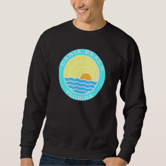 Moletom Dania Beach Florida Retro Sunset
