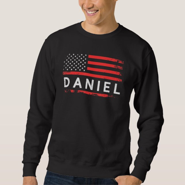 Moletom Daniel American Flag Para Daniel (Frente)