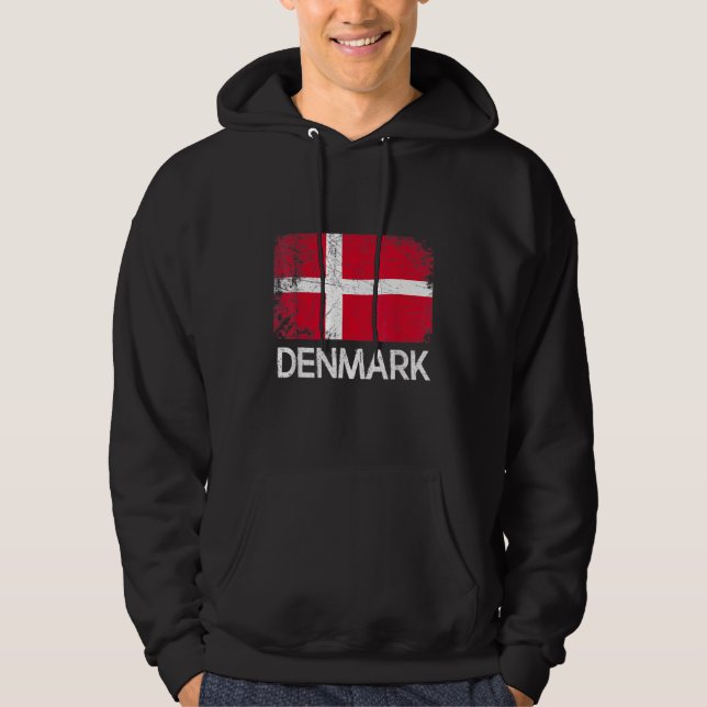 Moletom Danish Flag Vintage (Frente)
