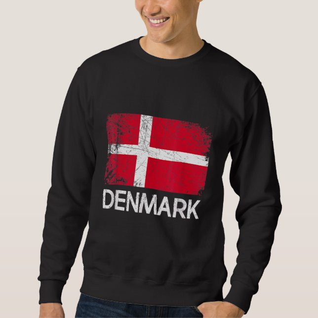 Moletom Danish Flag Vintage (Frente)