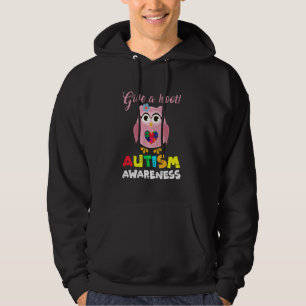 Moletom Dar Um Sup Autismo De Sensibilização Coruja Bonita
