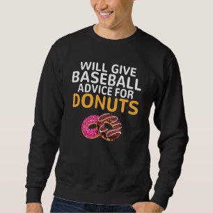 Moletom Dará conselhos de beisebol por Donuts Beisebol C