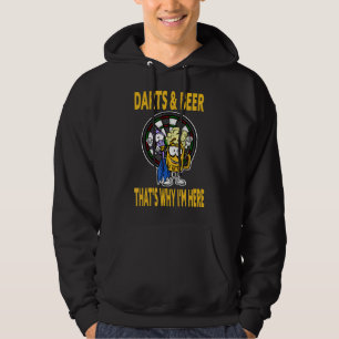 Moletom Dart Player Darts & Beer É por isso que estou aqui