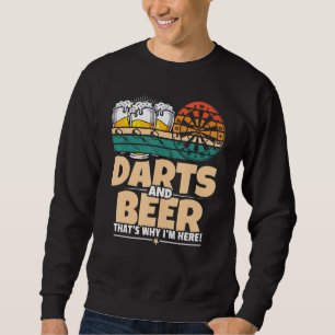 Moletom Darts and Beer É por isso que estou aqui Retro Dar