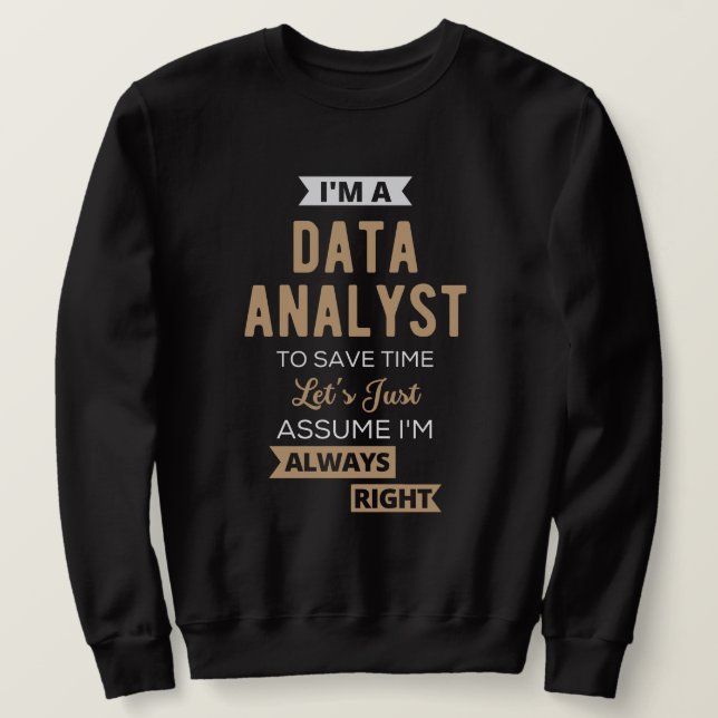 Moletom Data Analyst (Frente do Design)