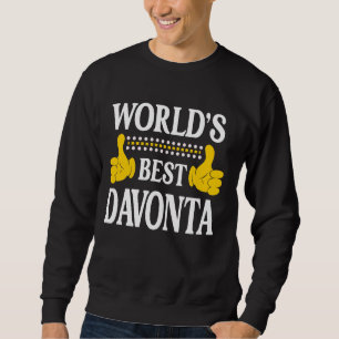 Moletom Davonta Personal Name Funny First Name World's Bes