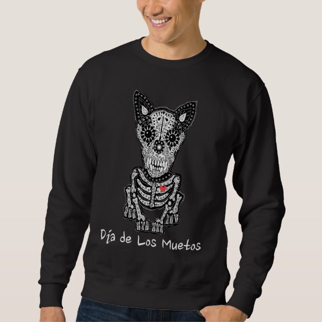 Moletom Day of the Dead Dog Halloween Spirits A dog (Frente)