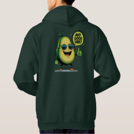 Moletom de Abacate Kawaii com Vibração Positiva Pu