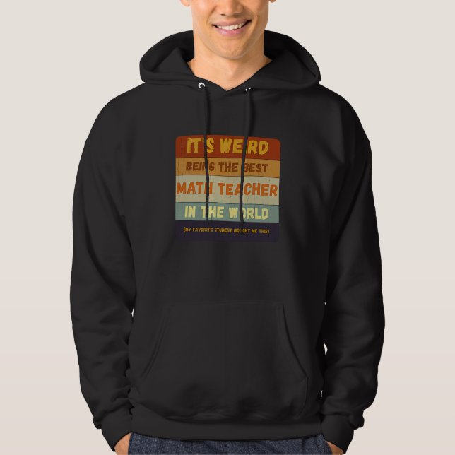 Moletom De Aluno ao Melhor Professor de Matemática do Mund (Frente)
