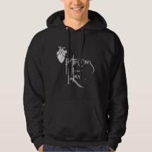 Moletom de Amor Preto e Branco
