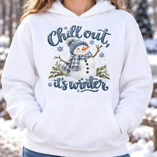 Moletom de Boneco de Neve de Inverno Relax