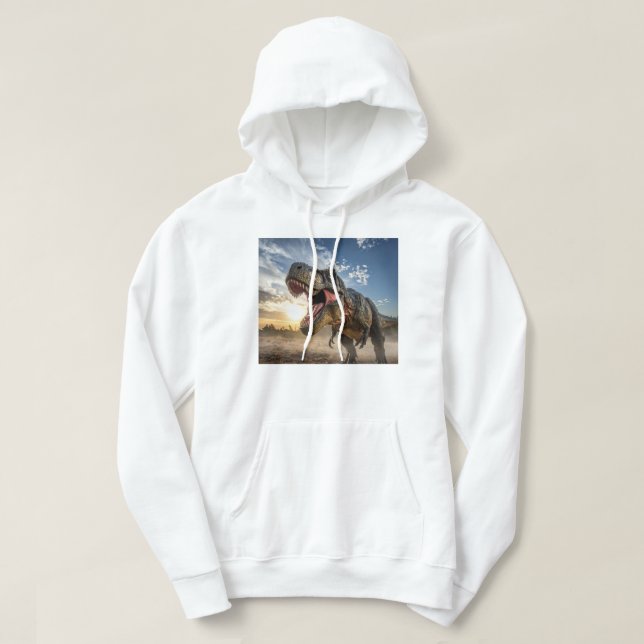 Moletom de Dinossauro T-Rex | Design Pré-Histórico (Frente do Design)