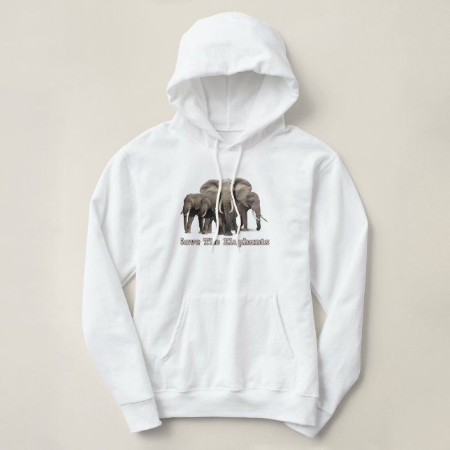 Moletom de Elefante Africano (Frente do Design)