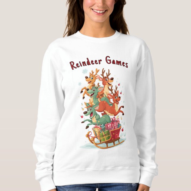 Moletom de Férias Reindeer Games (Frente)