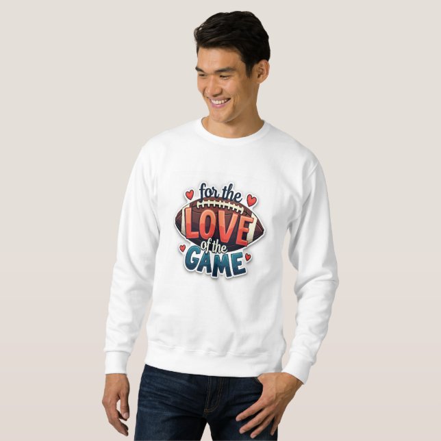 Moletom de Futebol Por Amor ao Jogo (Frente Completa)