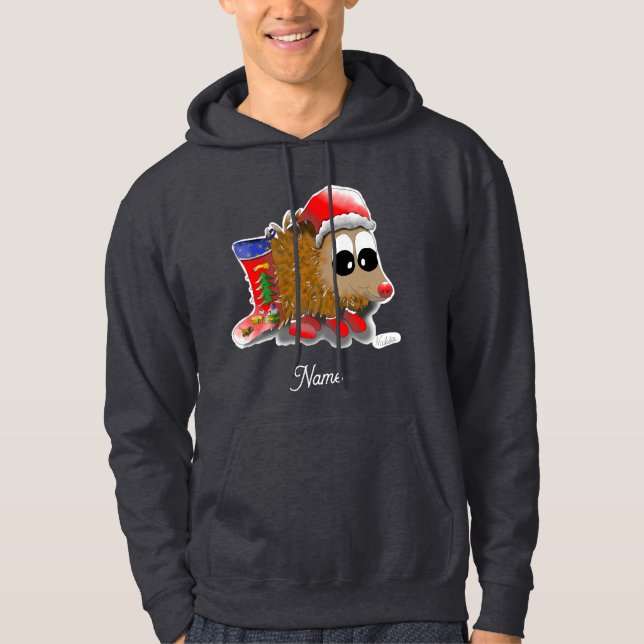 Moletom DE/GB Weihnachtshoodie Igel/Christmas hoodie hedg. (Frente)