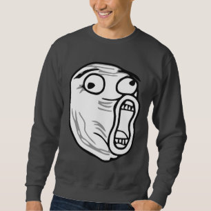 Moletom De LOL do riso cara alta Meme da raiva para fora