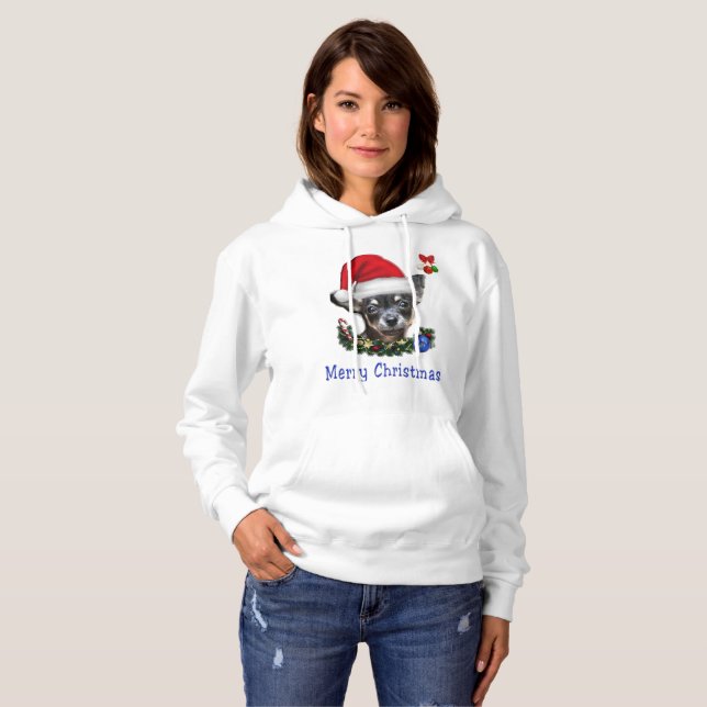 Moletom de Natal Chihuahua (Frente Completa)