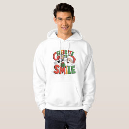 Moletom de Natal com Sorriso de Papai Noel para Fa