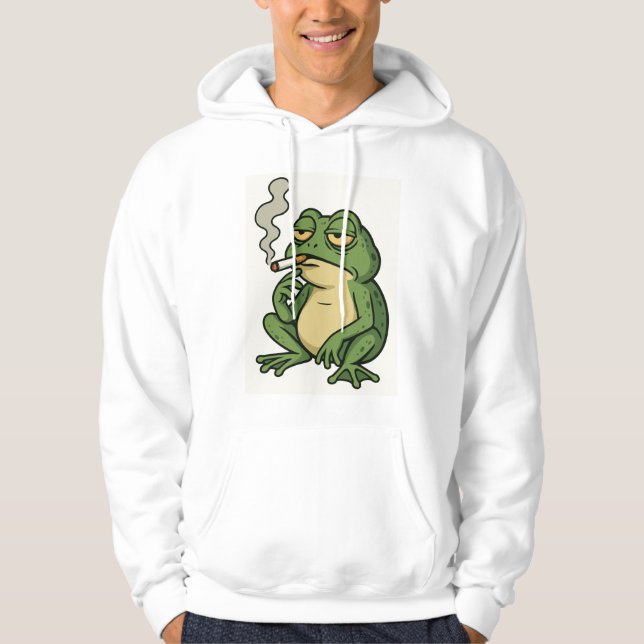 Moletom de Sapo Fumando Relax (Frente)