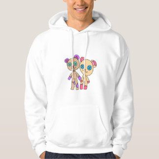 Moletom de Ursos com Patchwork Marrom