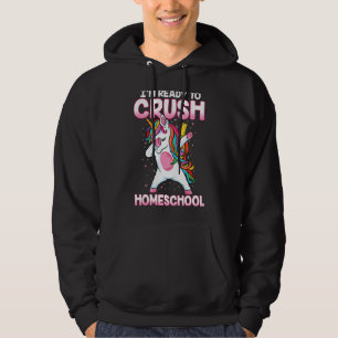 Moletom De Volta À Faculdade Dabbing Unicorn Ready Para Es