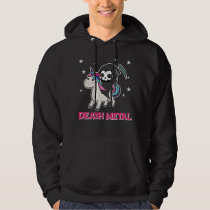 Moletom Death Metal - Death Riding Unicorn Funny Unicorn