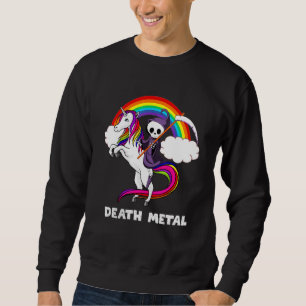 Moletom Death Metal Rock Love Rainbow Grim Reaper A Andar