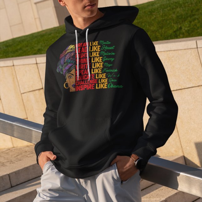 Moletom Décimo Junto Sonho Lidera Luta Como Liberdade Negr (Criador carregado)