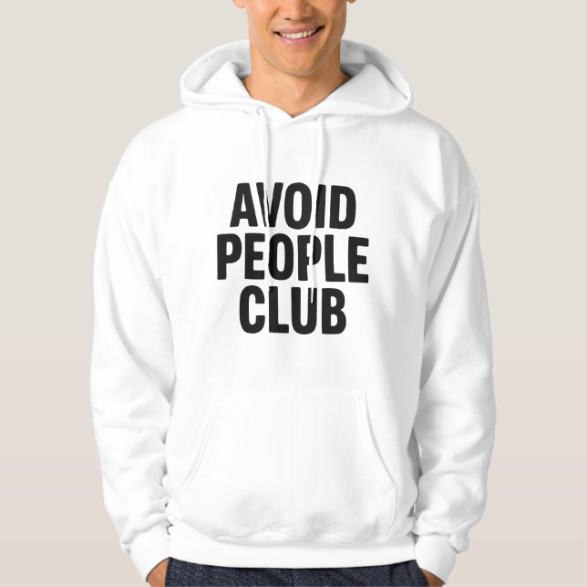 Moletom Declaração de Humor de Introvertido do Clube de Ev (Frente)