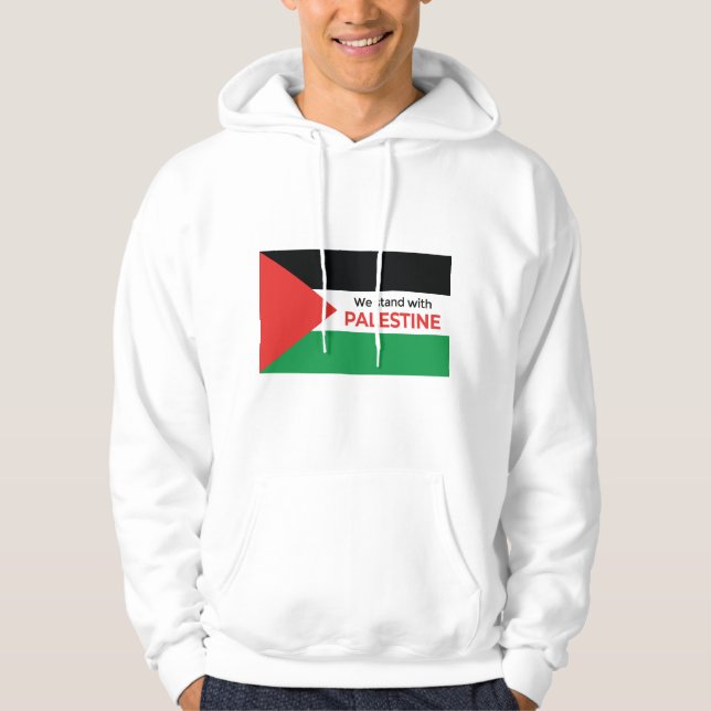 Moletom Declaração de solidariedade: Palestina Flag Hoodie (Frente)