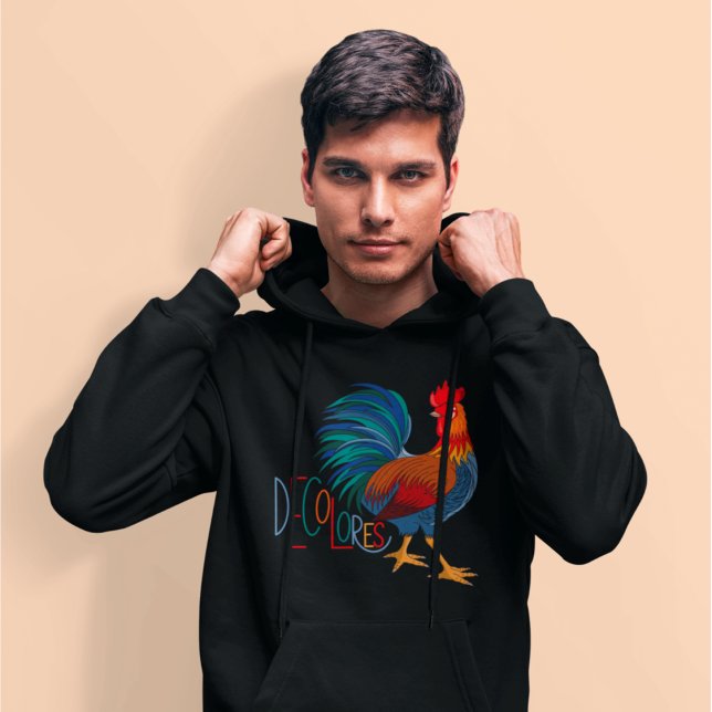 Moletom DeColores Cursillo Colorful Rooster Hoodie (Criador carregado)