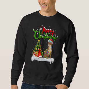 Moletom Decorações de Natal Papai Noel Cão Bloodhound Nata