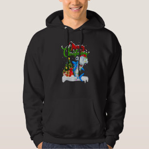 Moletom Decorações de Natal Santa Tubarão Martelo Natal