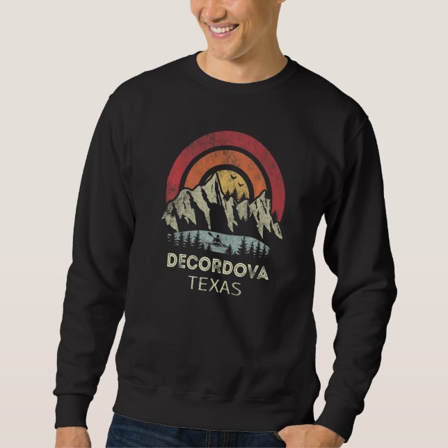 Moletom Decordova Texas Mountain Sunset Sunrise Kayaking   (Frente)