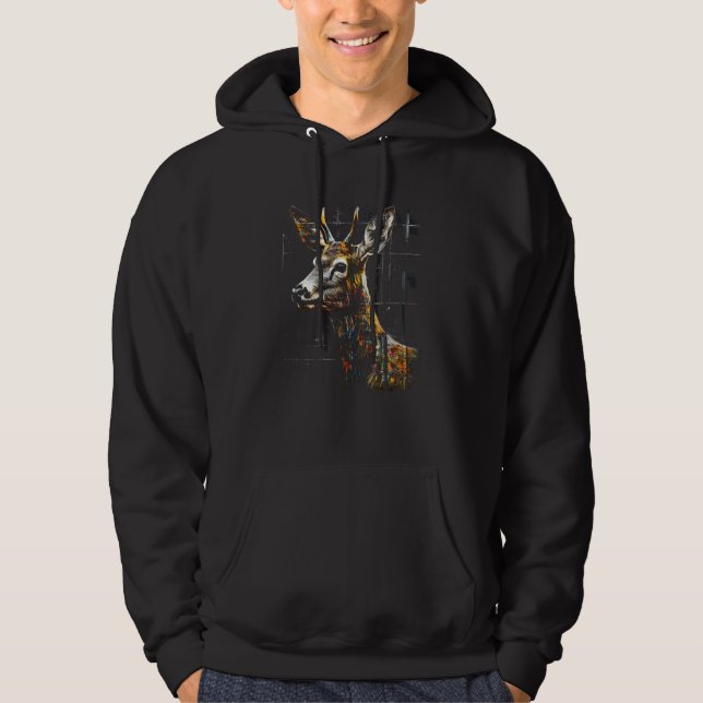 Moletom Deer artwork motif  animal deer 4 (Frente)