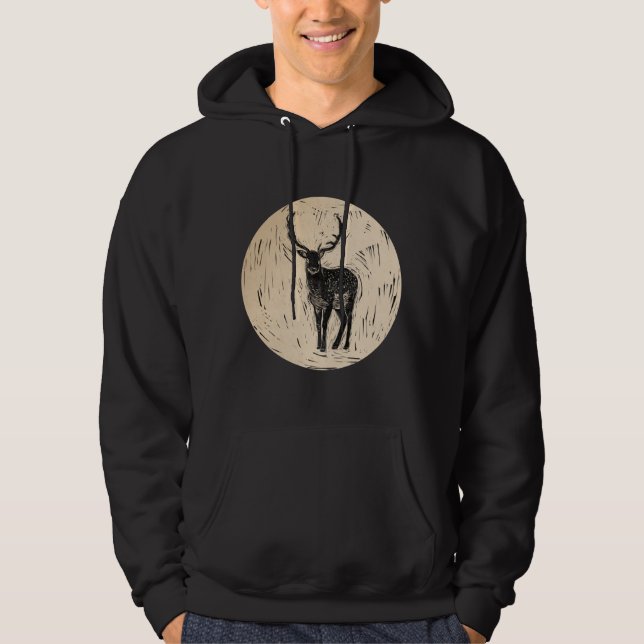 Moletom Deer Buck Nature Wildlife Art (Frente)