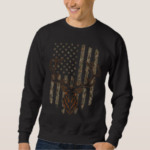 Moletom Deer Hunter American Flag Camouflage Deer Hun