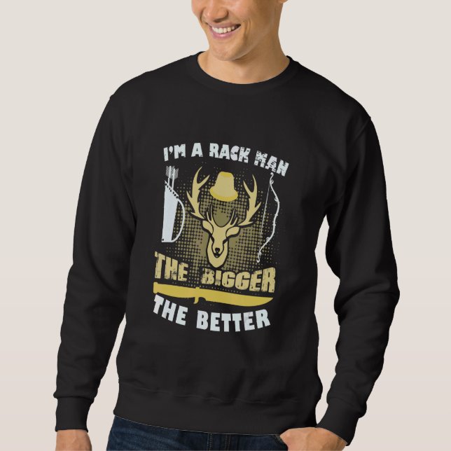 Moletom Deer Hunter Sou Um Homem De Rack (Frente)